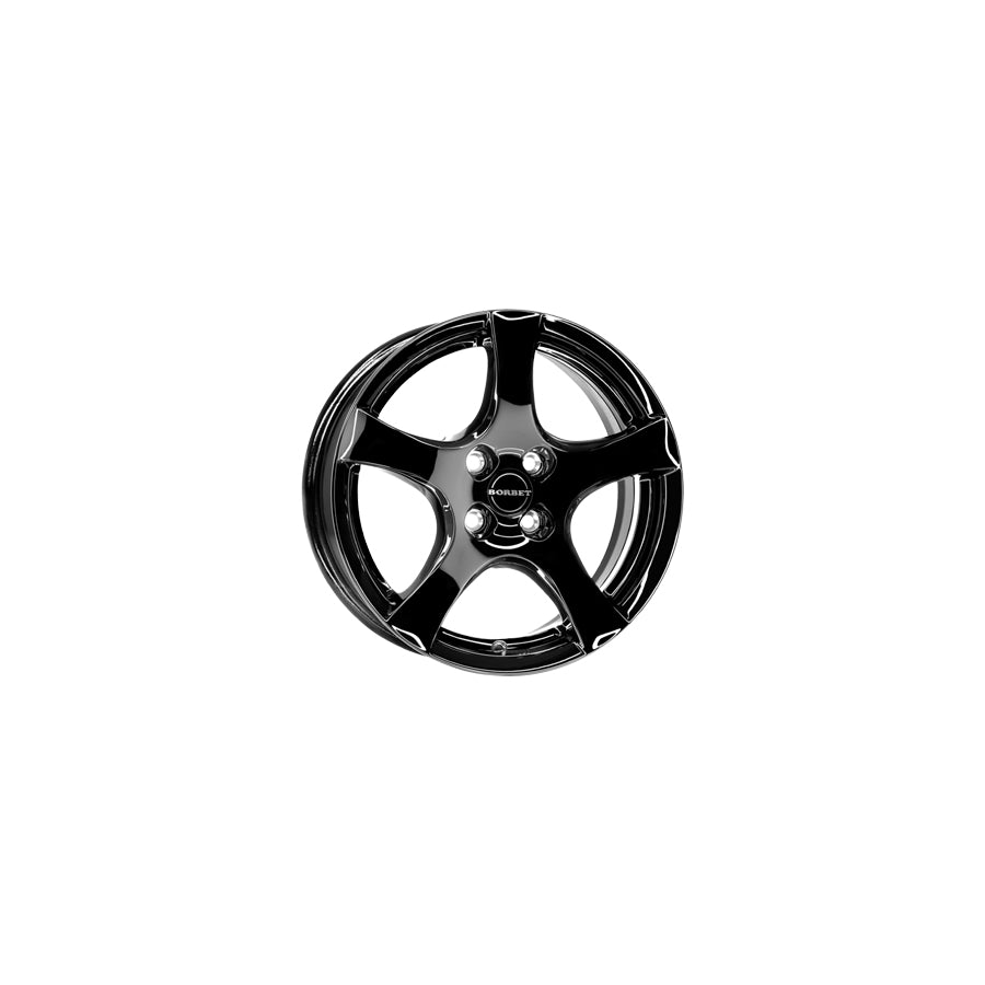 Borbet F 6.5x16 ET38 F 65638100464,0BG/T Glossy Black Wheel | ML Performance UK Car Parts