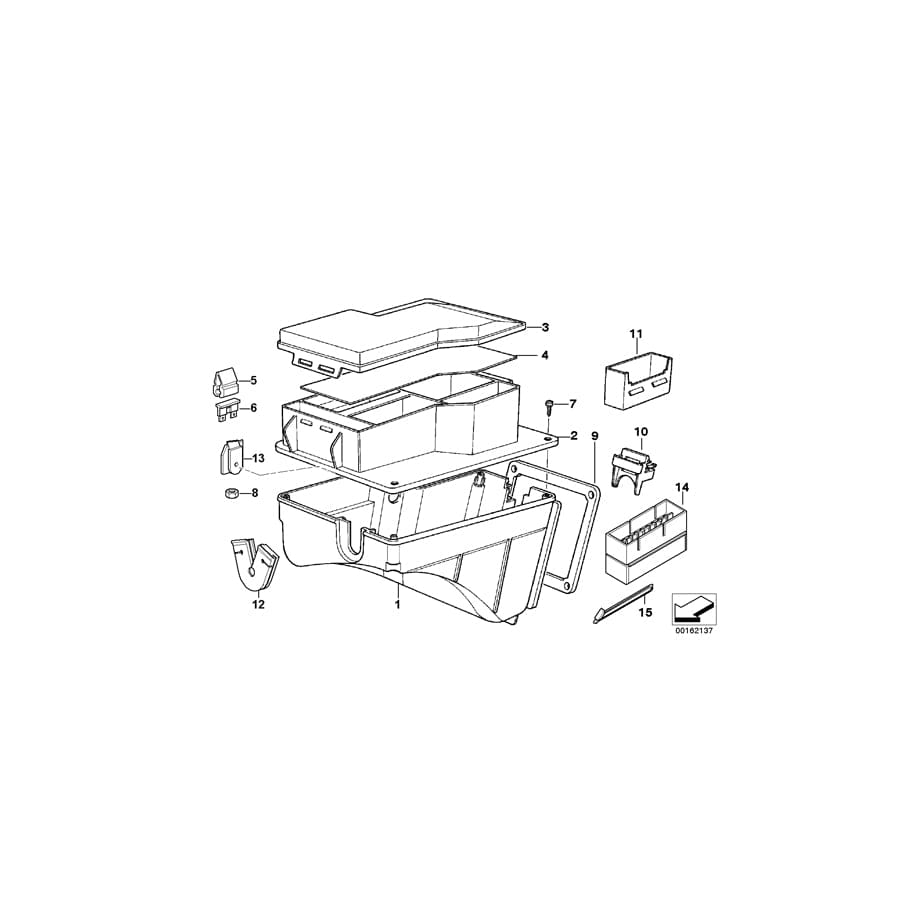 Genuine BMW 61138365812 E36 Stick-On Label In Fuse Box ENGLISH (Inc. 325is) | ML Performance UK Car Parts