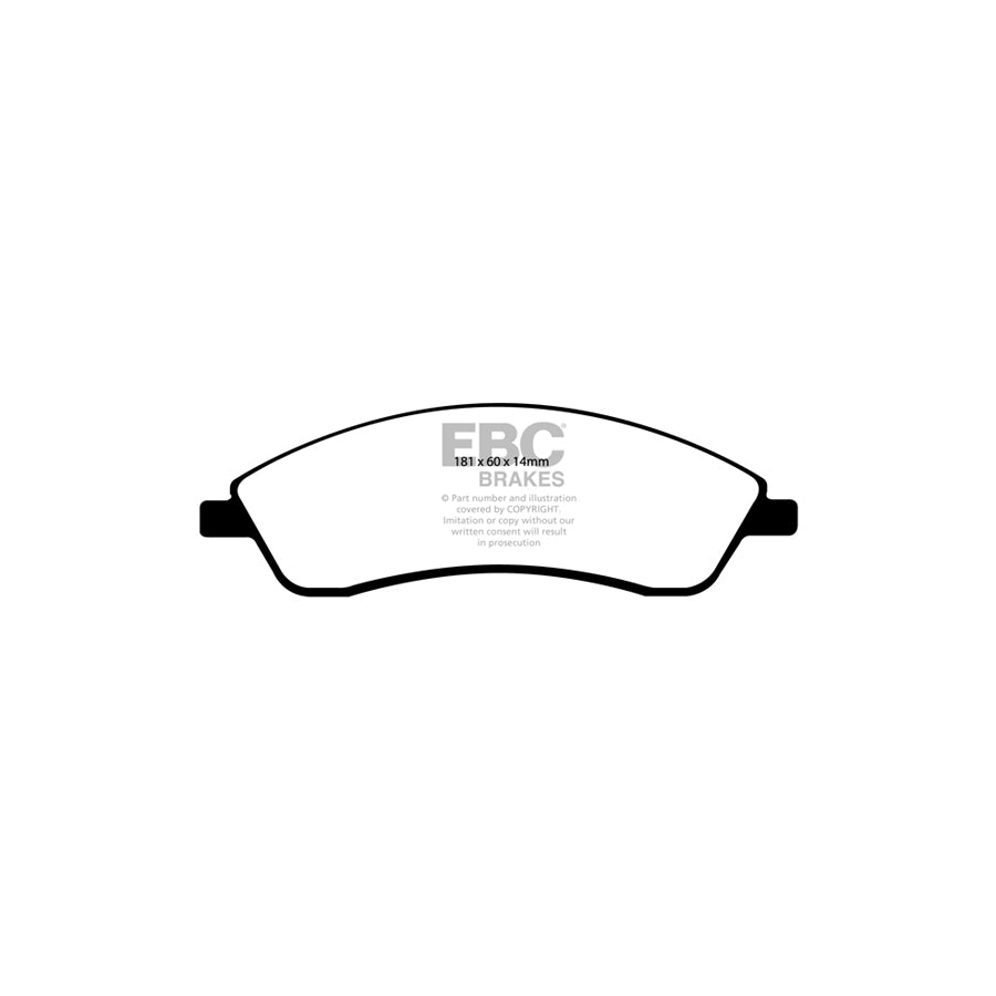 EBC DP41692R Cadillac Yellowstuff Front Brake Pads (Inc. CTS, SRX, STS) 2 | ML Performance UK Car Parts