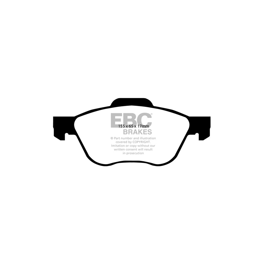 EBC PD01KF1092 Nissan Primera Greenstuff Front Brake Pad & Plain Disc Kit  - Girling/TRW Caliper 2 | ML Performance UK Car Parts