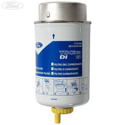 GENUINE FORD 1712933 TRANSIT TDCI DIESEL FUEL FILTER 5" 5 MICRON | ML Performance UK