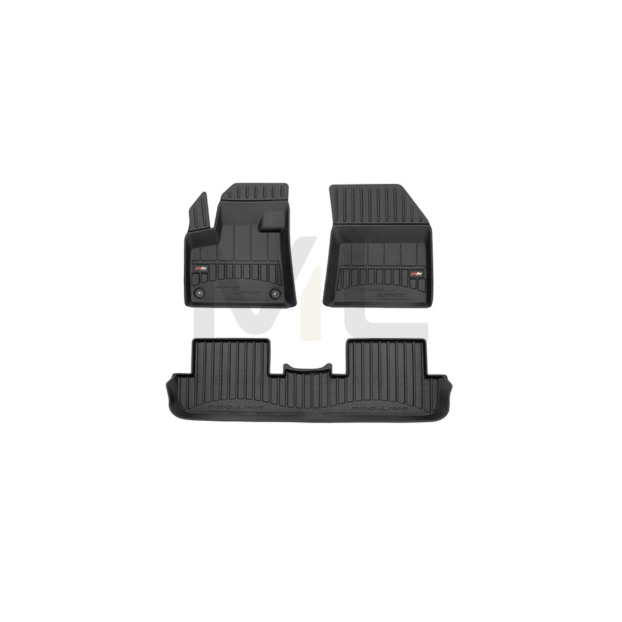 FROGUM Tailored, ProLine 3D427280 Floor mat set for PEUGEOT 3008 Elastomer, Front and Rear, Quantity: 3, Black | ML Performance Car Parts