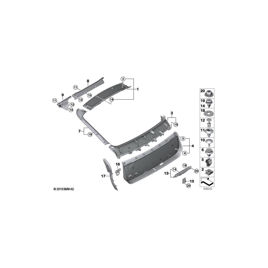 Genuine BMW 51498496481 G06 Washer RUND 2MM BEIGE (Inc. X6 40iX, X6 M50dX & X6 40i) | ML Performance UK Car Parts