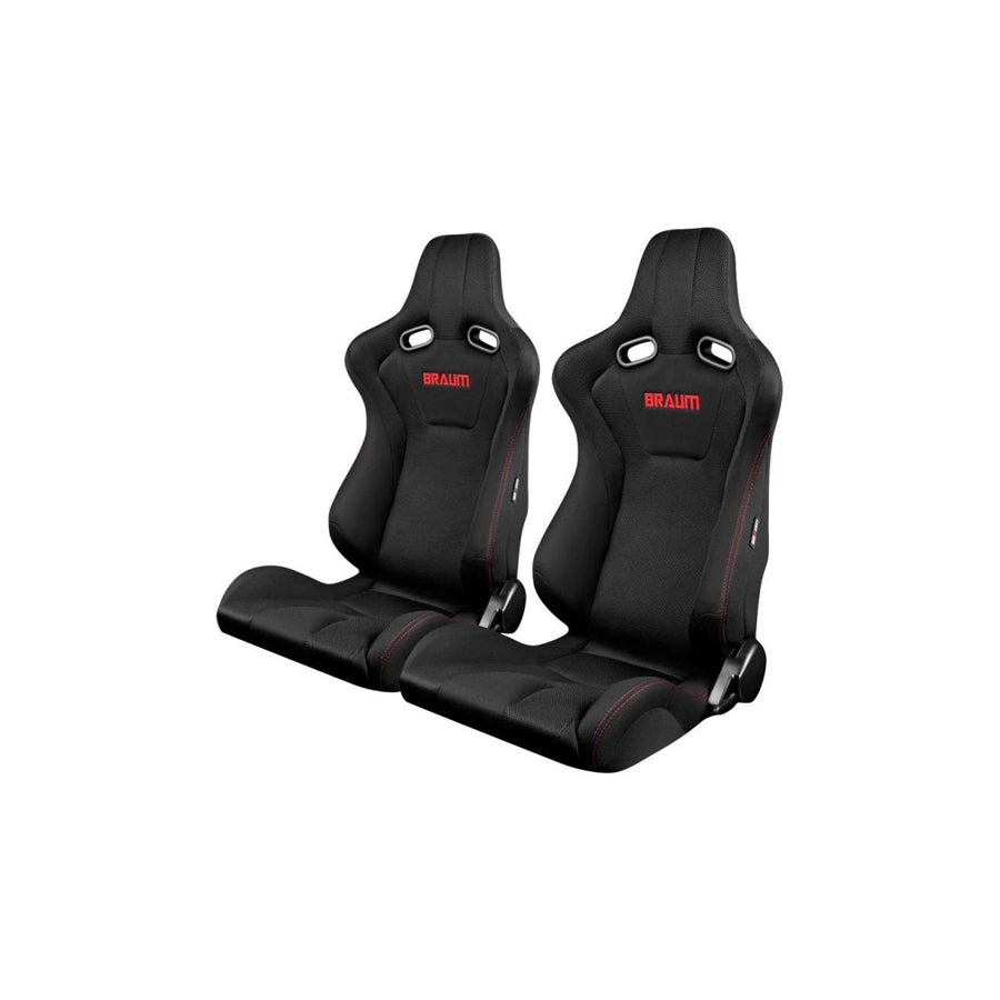 BRAUM Venom Series Racing Seats (Red Stitching) – Pair | ML Performance UK Car Parts