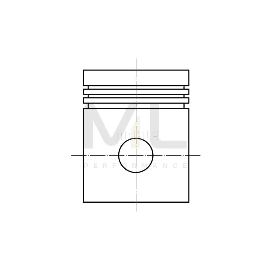 MAHLE ORIGINAL 487 19 02 Piston for TRIUMPH TR 87,02 mm, without cooling duct | ML Performance Car Parts