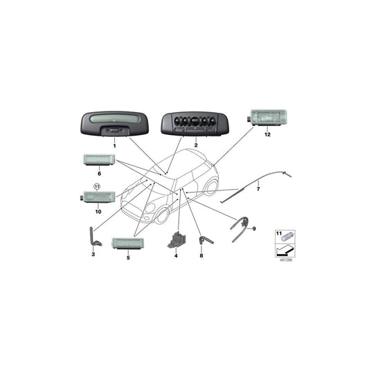 Genuine BMW Mini 63319304049 F56 F55 Optical Conductor, Door Opener (Inc. JCW) | ML Performance UK Car Parts