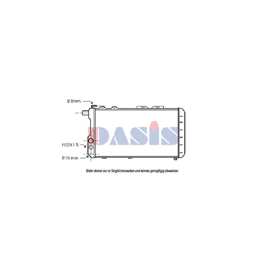 AKS Dasis 480160N Engine Radiator For Audi 100 | ML Performance UK