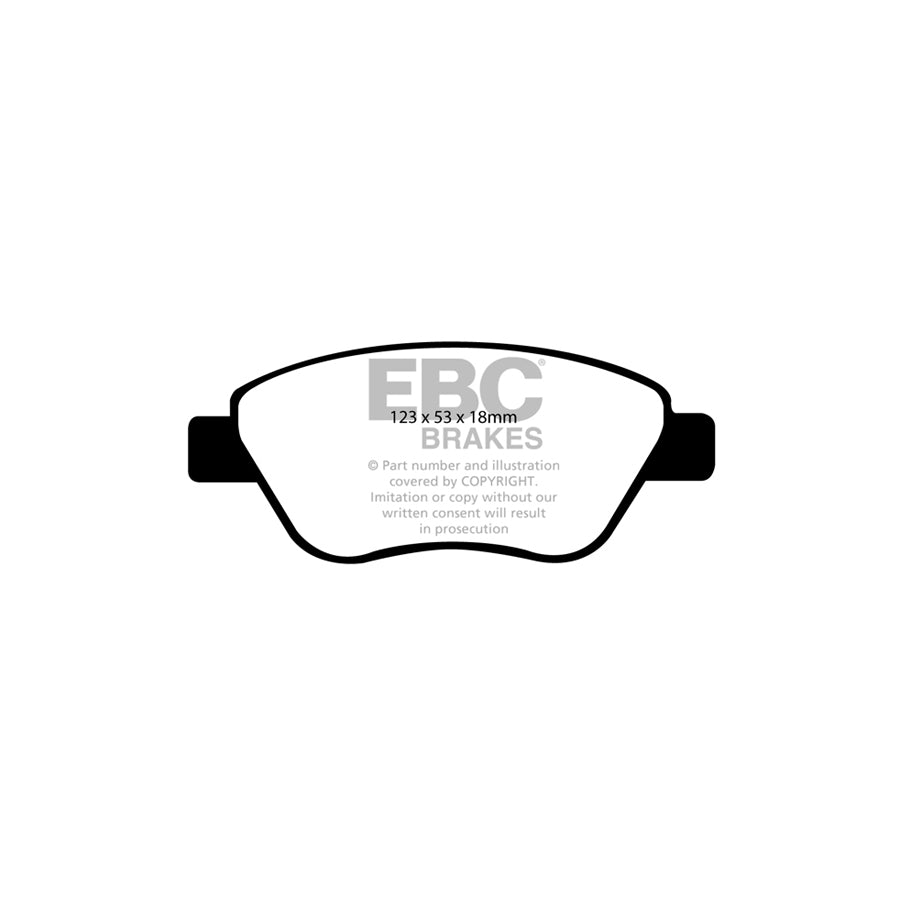 EBC DP1965 Opel Proton Vauxhall Ultimax Front Brake Pads 2 | ML Performance UK Car Parts