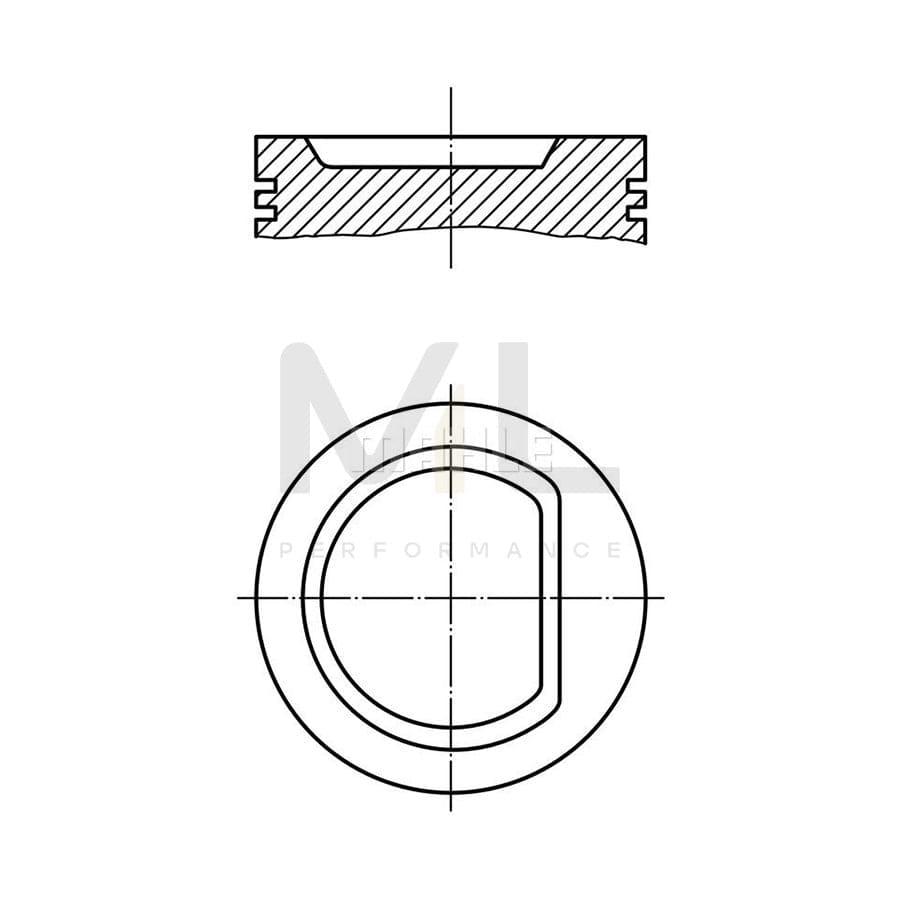 MAHLE ORIGINAL 039 91 00 Piston 86,0 mm, without cooling duct | ML Performance Car Parts