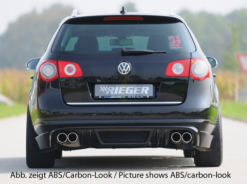 Rieger 00024079 VW 3C Passat Rear Diffuser 4 | ML Performance UK Car Parts