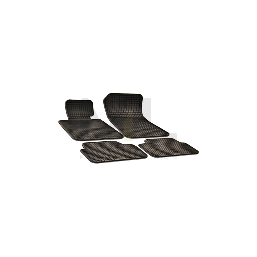 WALSER 50744 Floor mat set Elastomer, Front and Rear, Quantity: 4, Black | ML Performance Car Parts