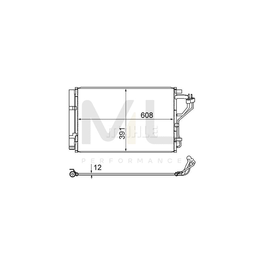 MAHLE ORIGINAL AC 867 000S Air conditioning condenser with dryer | ML Performance Car Parts