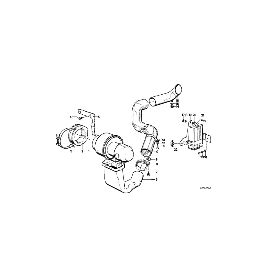 Genuine BMW 11651277658 E23 Hose (Inc. 745i) | ML Performance UK Car Parts