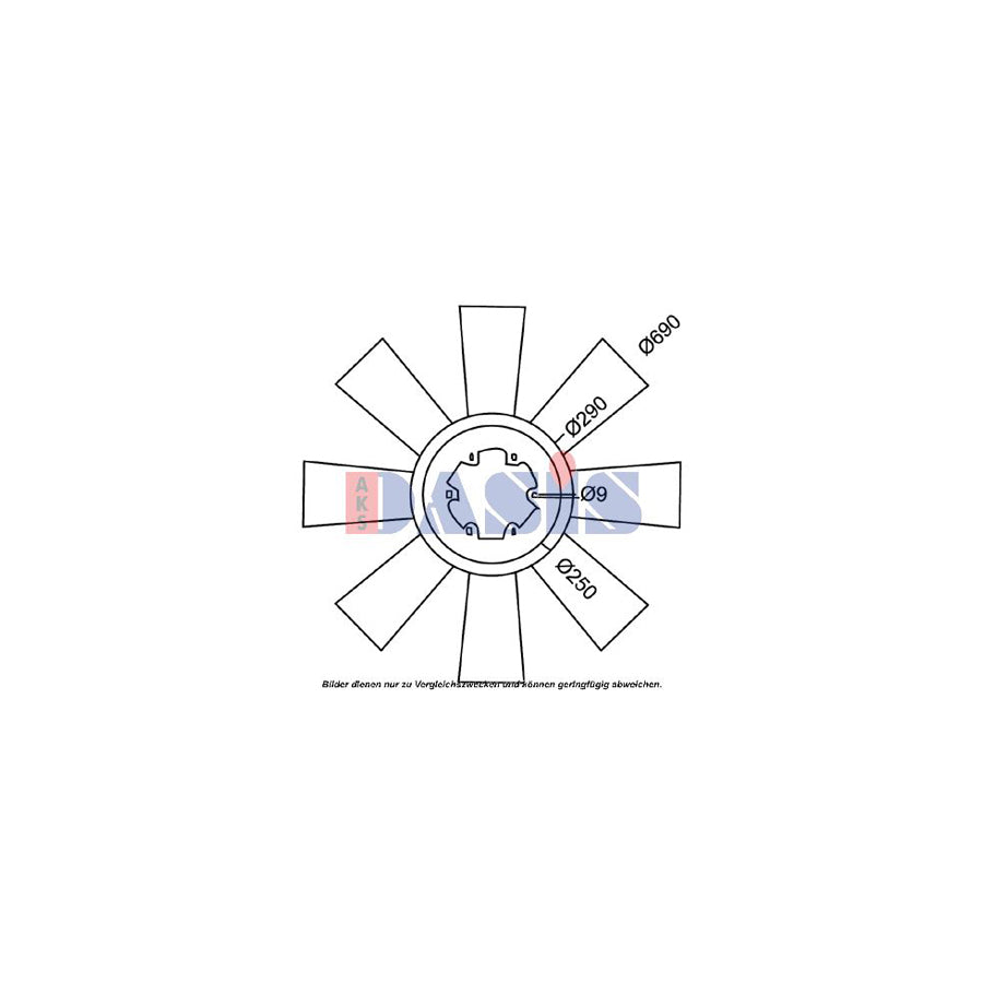 AKS Dasis 138101N Fan Wheel, Engine Cooling | ML Performance UK