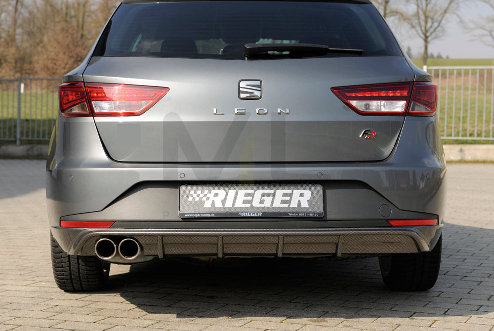 Rieger 00099284 SEAT 5F Leon FR Rear Diffuser 5 | ML Performance UK Car Parts