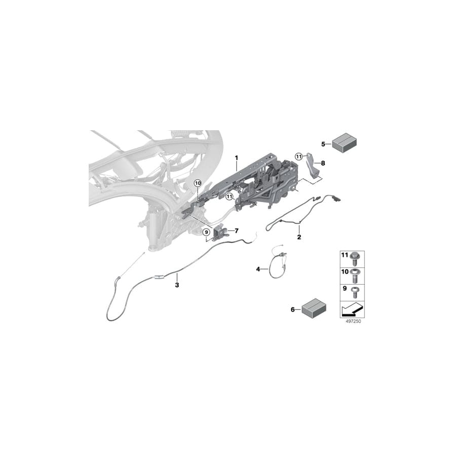 Genuine BMW 54379448971 F91 G14 Wiring Harness Compartment Lid, Left (Inc. M8, 840i & 840dX) | ML Performance UK Car Parts