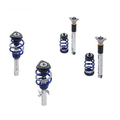 GENUINE FORD 2217060 FOCUS COILOVER SUSPENSION KIT STAINLESS STEEL WITH POWDER COATED SPRINGS IN FORD PERFORMANCE BLUE | ML Performance UK