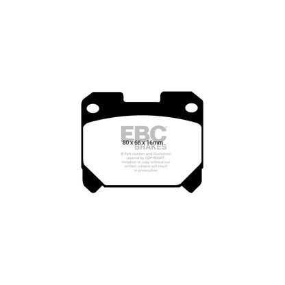 EBC DP41005R Toyota Yellowstuff Rear Brake Pads 2 | ML Performance UK Car Parts