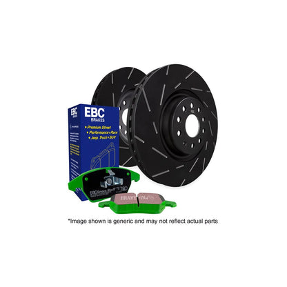 EBC PD06KF271 Ford Mustang Greenstuff Front Brake Pad & USR Disc Kit 1 | ML Performance UK Car Parts