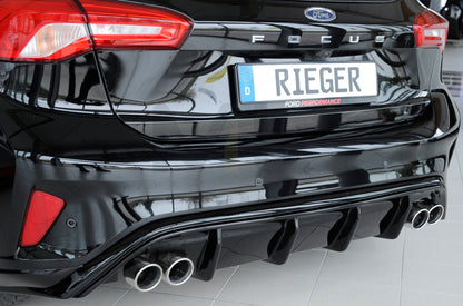 Rieger 00088195 Ford DEH Focus 4 Rear Diffuser (Inc. Focus 4 ST) 6 | ML Performance UK Car Parts