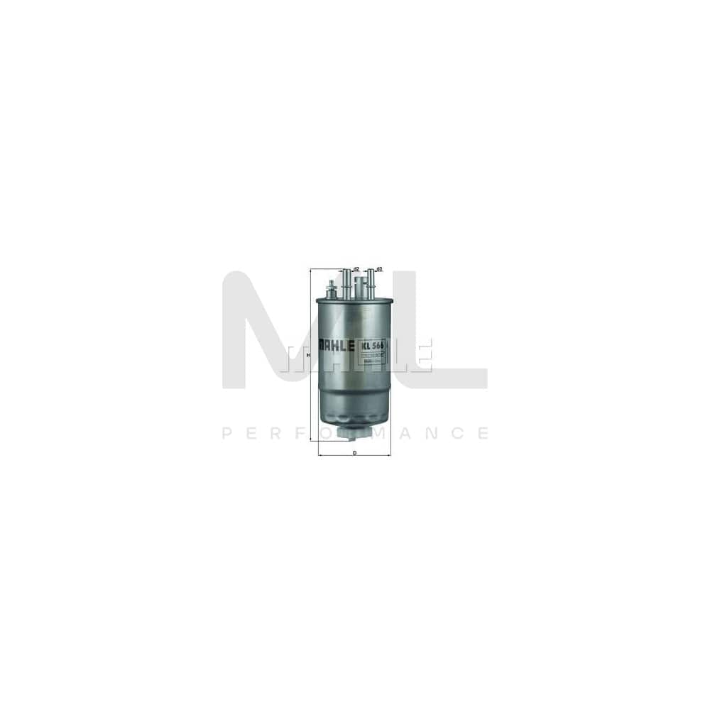 MAHLE ORIGINAL KL 566 Fuel filter In-Line Filter | ML Performance Car Parts