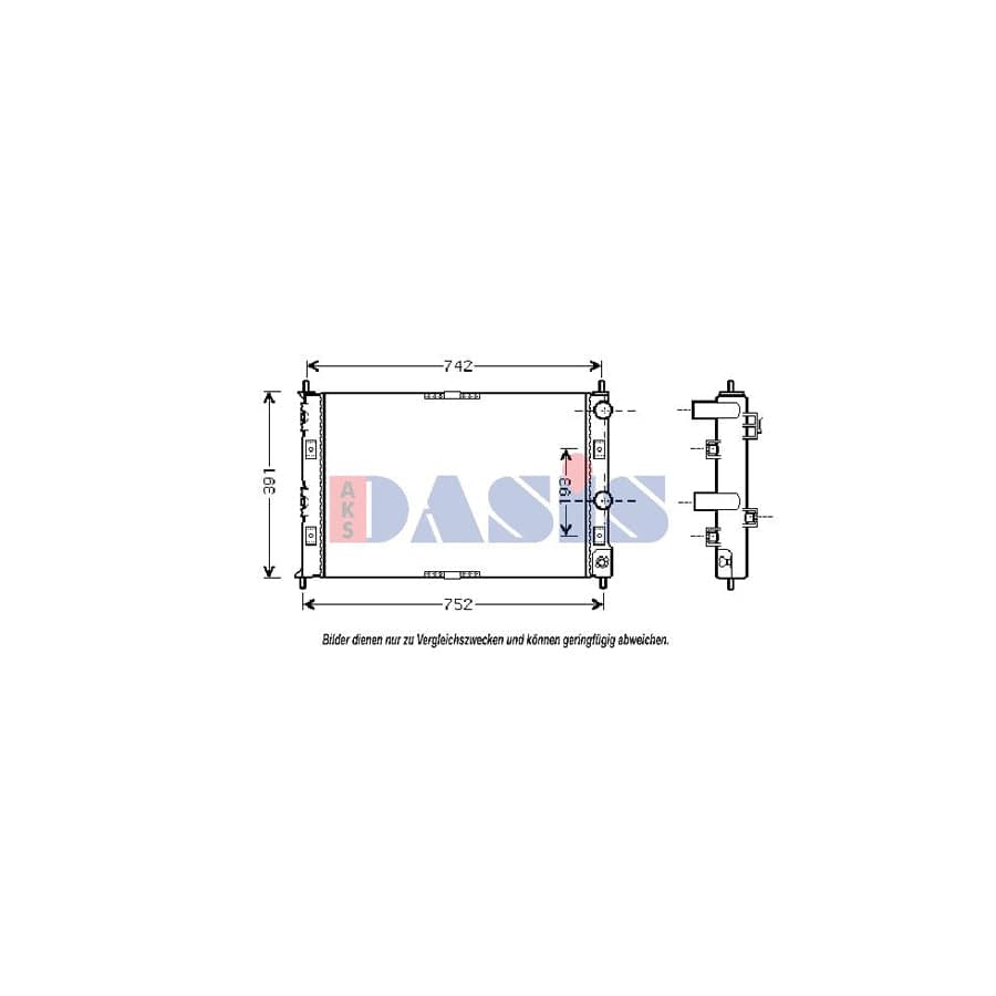 AKS Dasis 520770N Engine Radiator For Chrysler Sebring | ML Performance UK