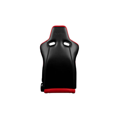 BRAUM Venom Series Racing Seats (Red Leatherette) – Pair