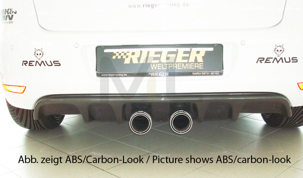 Rieger 00099098 VW Mk6 Golf Rear Diffuser 3 | ML Performance UK Car Parts