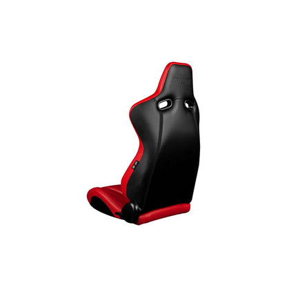 BRAUM Venom Series Racing Seats (Red Leatherette) – Pair