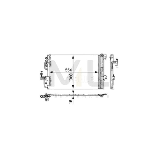 MAHLE ORIGINAL AC 665 000S Air conditioning condenser with dryer | ML Performance Car Parts