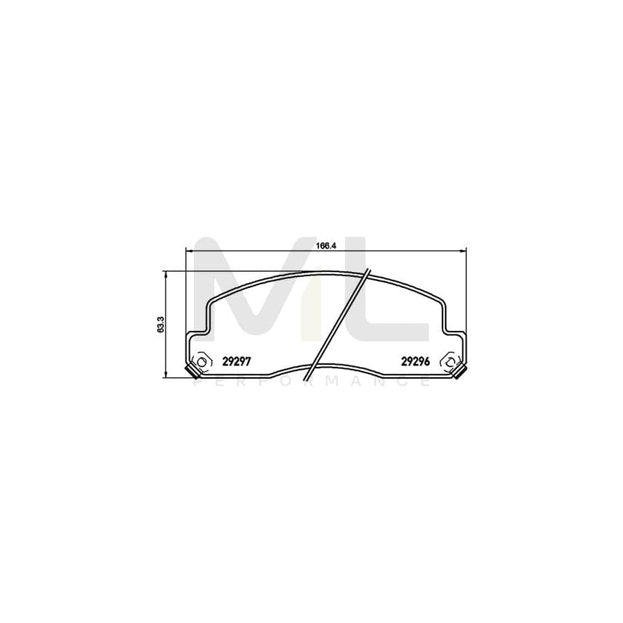 TEXTAR 2929601 Brake pad set with acoustic wear warning | ML Performance Car Parts