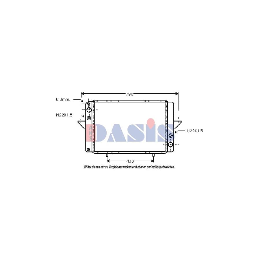 AKS Dasis 181240N Engine Radiator For Renault Master | ML Performance UK