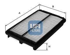 UFI 30.381.00 Air Filter For Honda Civic Viii Saloon (Fd, Fa)