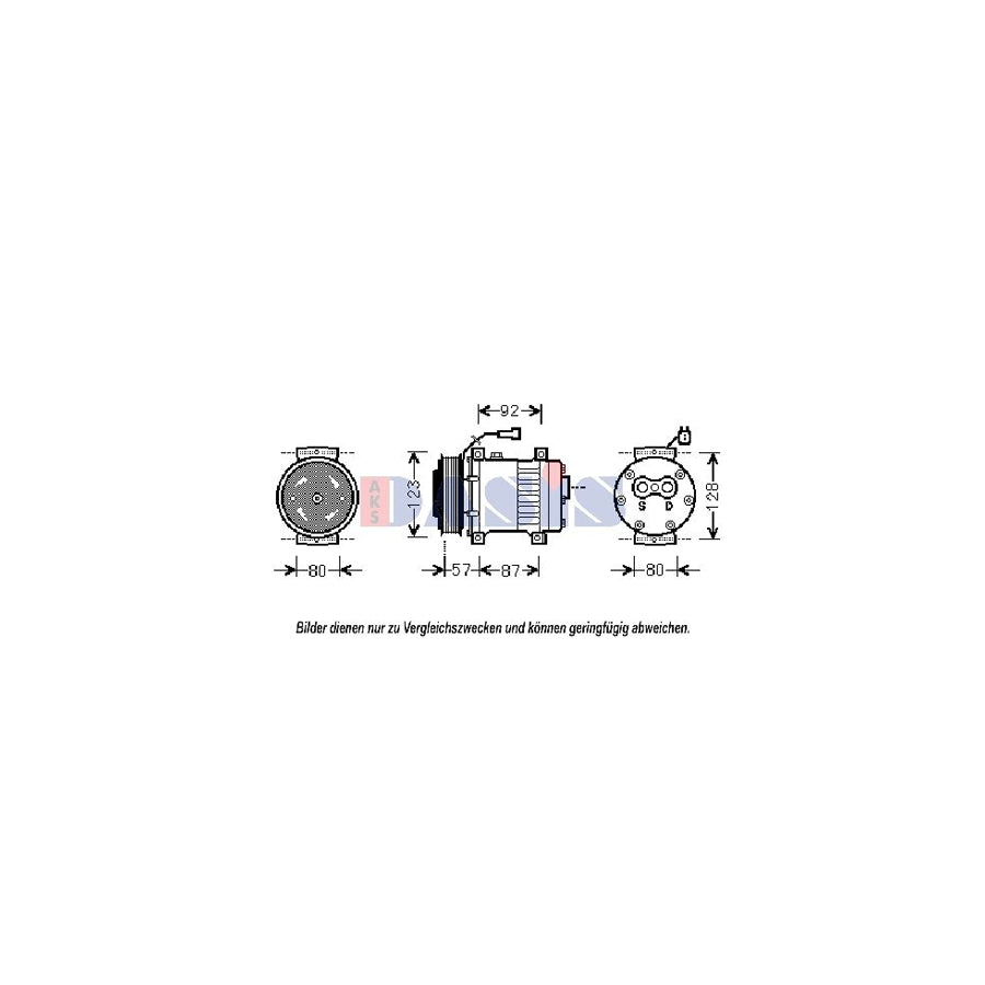 AKS Dasis 851803N Compressor, Air Conditioning For Land Rover Defender | ML Performance UK