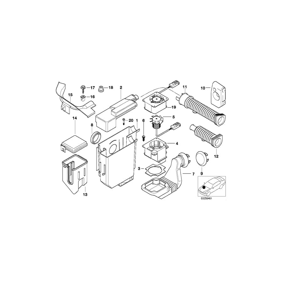 Genuine BMW 12901433118 E36 Bottom Part (Inc. Z3 2.8, Z3 M & Z3 1.8) | ML Performance UK Car Parts