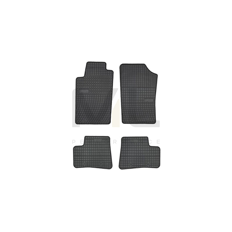 FROGUM Tailored 542711 Floor mat set for PEUGEOT 206 Elastomer, Front and Rear, Quantity: 4, Black | ML Performance Car Parts