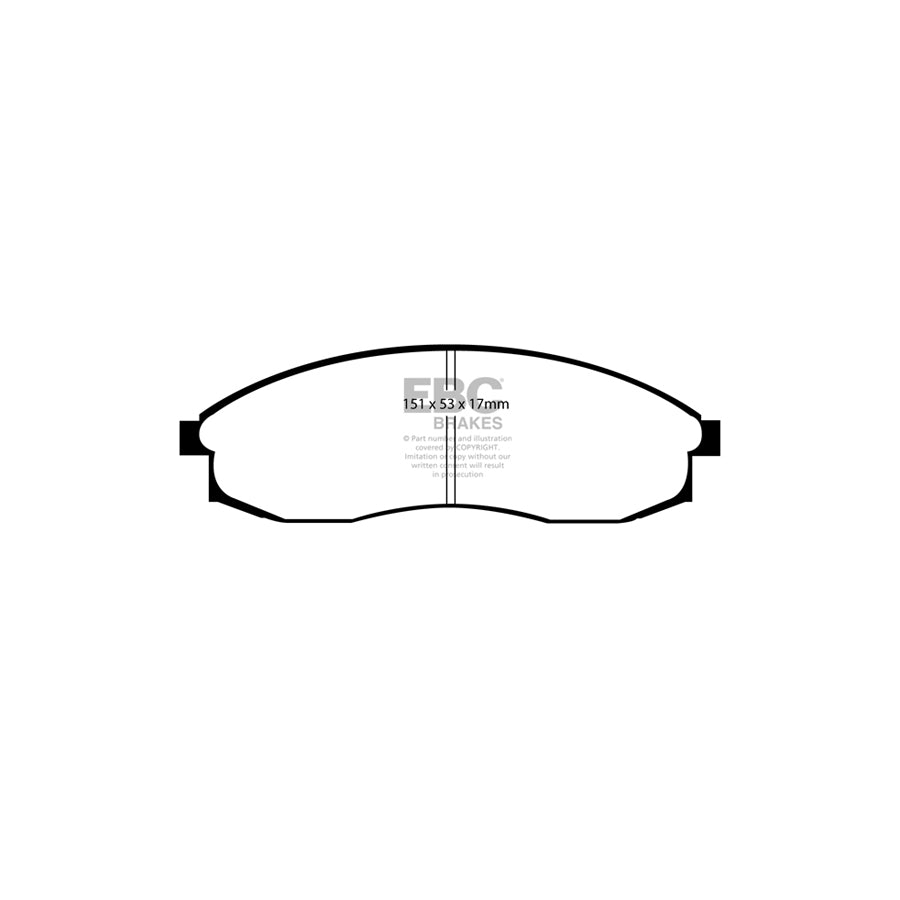 EBC PD01KF1096 Nissan QX Greenstuff Front Brake Pad & Plain Disc Kit  2 | ML Performance UK Car Parts