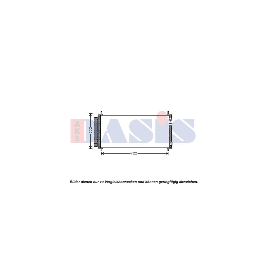 AKS Dasis 102038N Air Conditioning Condenser For Honda Insight II Hatchback (Ze) | ML Performance UK