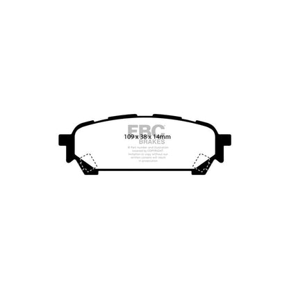 EBC PD02KR457 Subaru Impreza Redstuff Rear Brake Pad & Plain Disc Kit 2 | ML Performance UK Car Parts