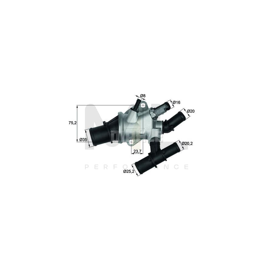 MAHLE ORIGINAL TI 192 83D Engine thermostat Opening Temperature: 83��C, with seal | ML Performance Car Parts