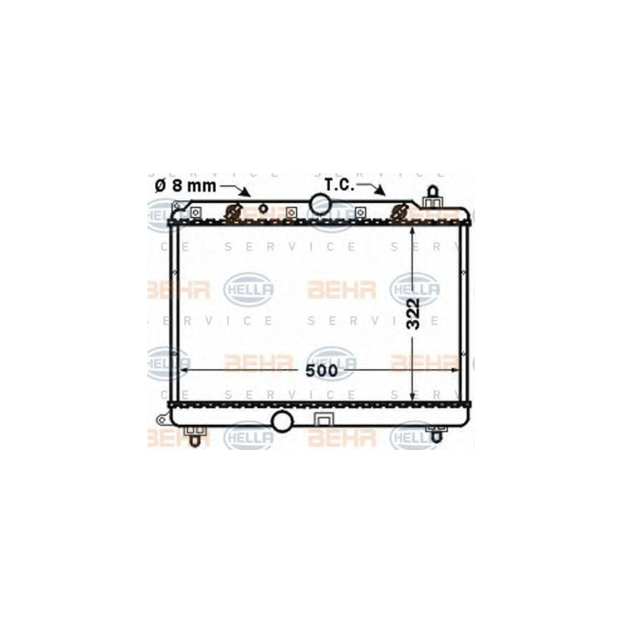 Hella 8MK 376 768-271 Engine Radiator