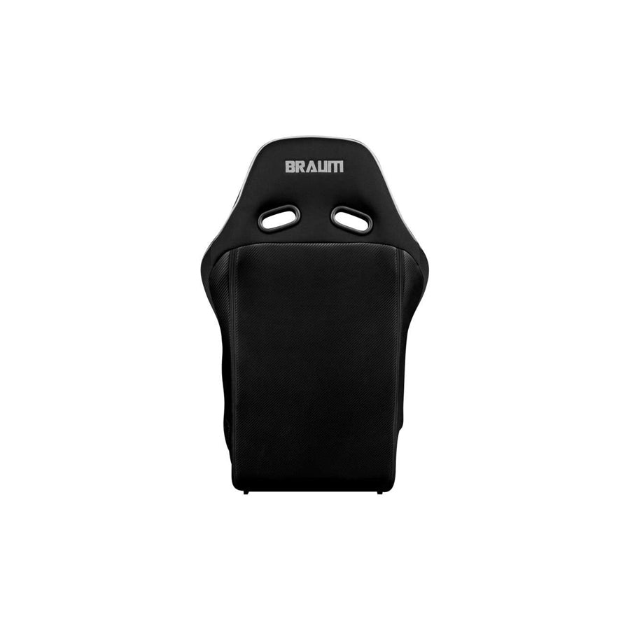 BRAUM Falcon X Series Fia Approved Fixed Back Racing Seat (Black With White Piping)