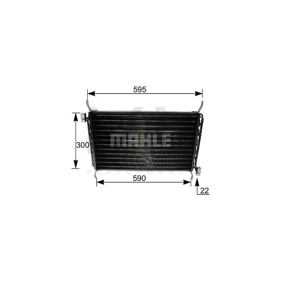 MAHLE ORIGINAL AC 161 000S Air conditioning condenser without dryer | ML Performance Car Parts