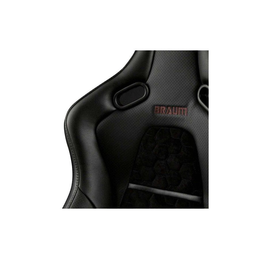 BRAUM Falcon-S Reclinable Composite Seats Black Leatherette Alcantara Inserts Carbon Fiber Composite Honeycomb – Priced Per Pair | ML Performance UK Car Parts