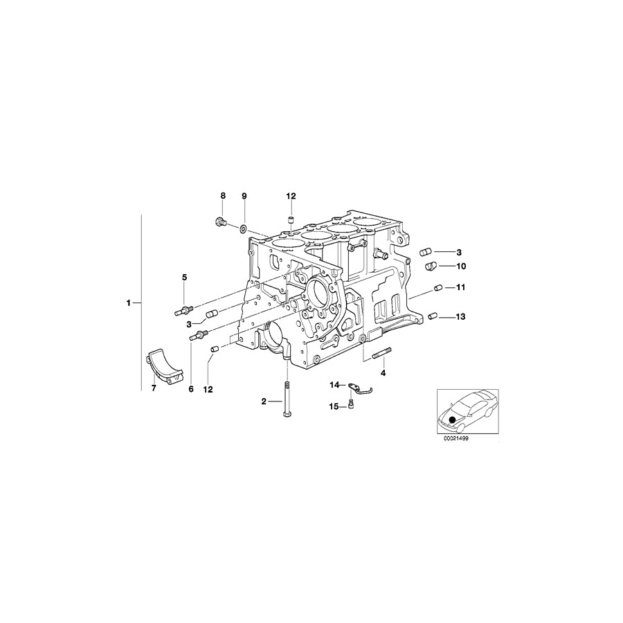 Genuine BMW 11422246953 E46 E38 E53 Oil Spraying Nozzle (Inc. 730d, 525d & 330xd) | ML Performance UK Car Parts