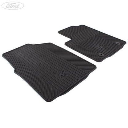 GENUINE FORD 1806157 FRONT RUBBER CONTOUR FLOOR MAT KIT AMBM5B-130B18-BA3YYW | ML Performance UK