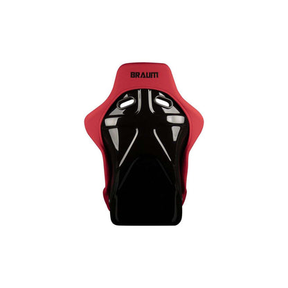 BRAUM Falcon-R Series Fixed Back Bucket Composite Seat Red Cloth - Priced Per Seat