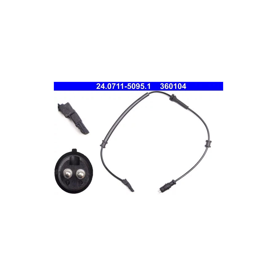 ATE 24.0711-5095.1 Abs Sensor For Renault Laguna