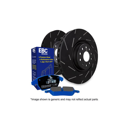 EBC PD09KF487 Audi B6 B7 Bluestuff Front Brake Pad & USR Disc Kit - TRW Caliper (Inc. A4 & S4) 1 | ML Performance UK Car Parts