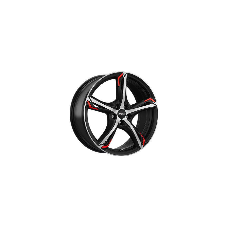 Ronal R62 Red 8.5x20 ET50 62R0855.28X/RED Jetblack-Matt-Diamond Cut Red Wheel | ML Performance UK Car Parts